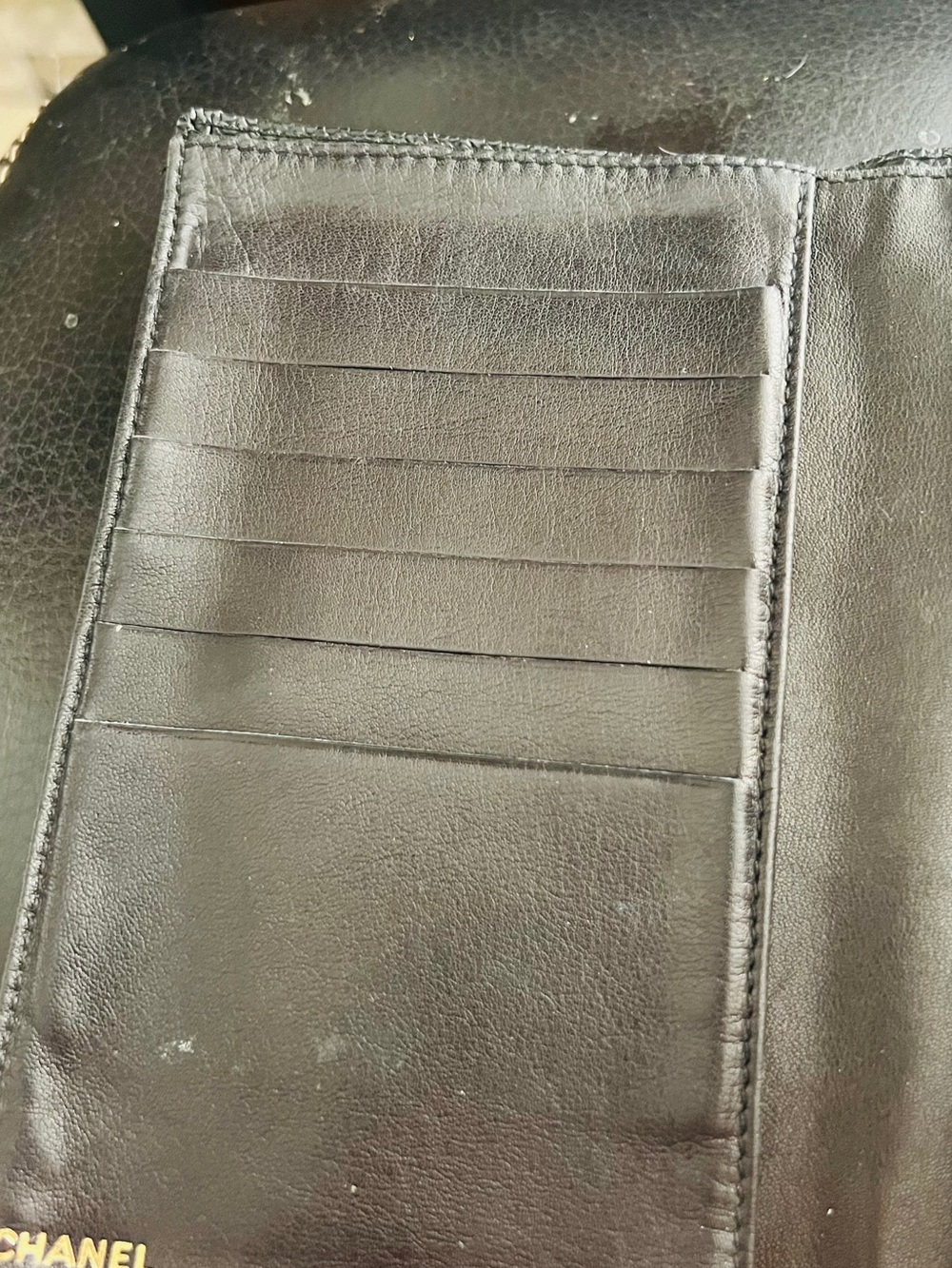 Chanel Black  Caviar Leather Wallet Clutch - Picture 2 of 12